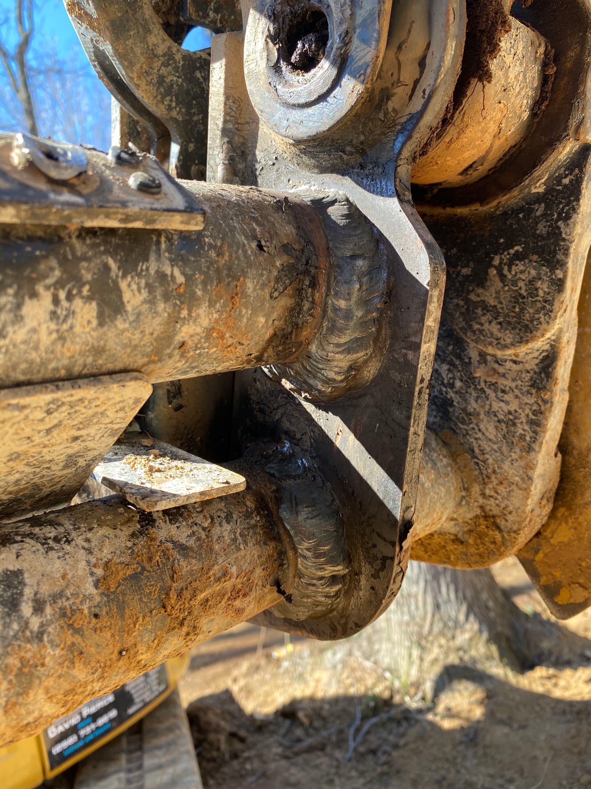 Gallery photos for Crack Repair on a CAT Excavator Before It Became a Real Problem: Image #1