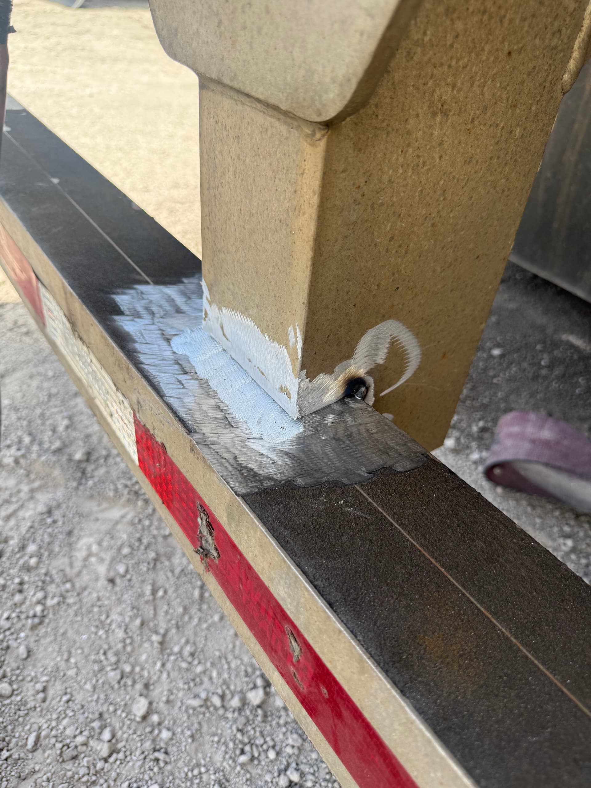 Gallery photos for Emergency Onsite Aluminum Trailer Bumper Repair and Gusset Reinforcement: Image #2