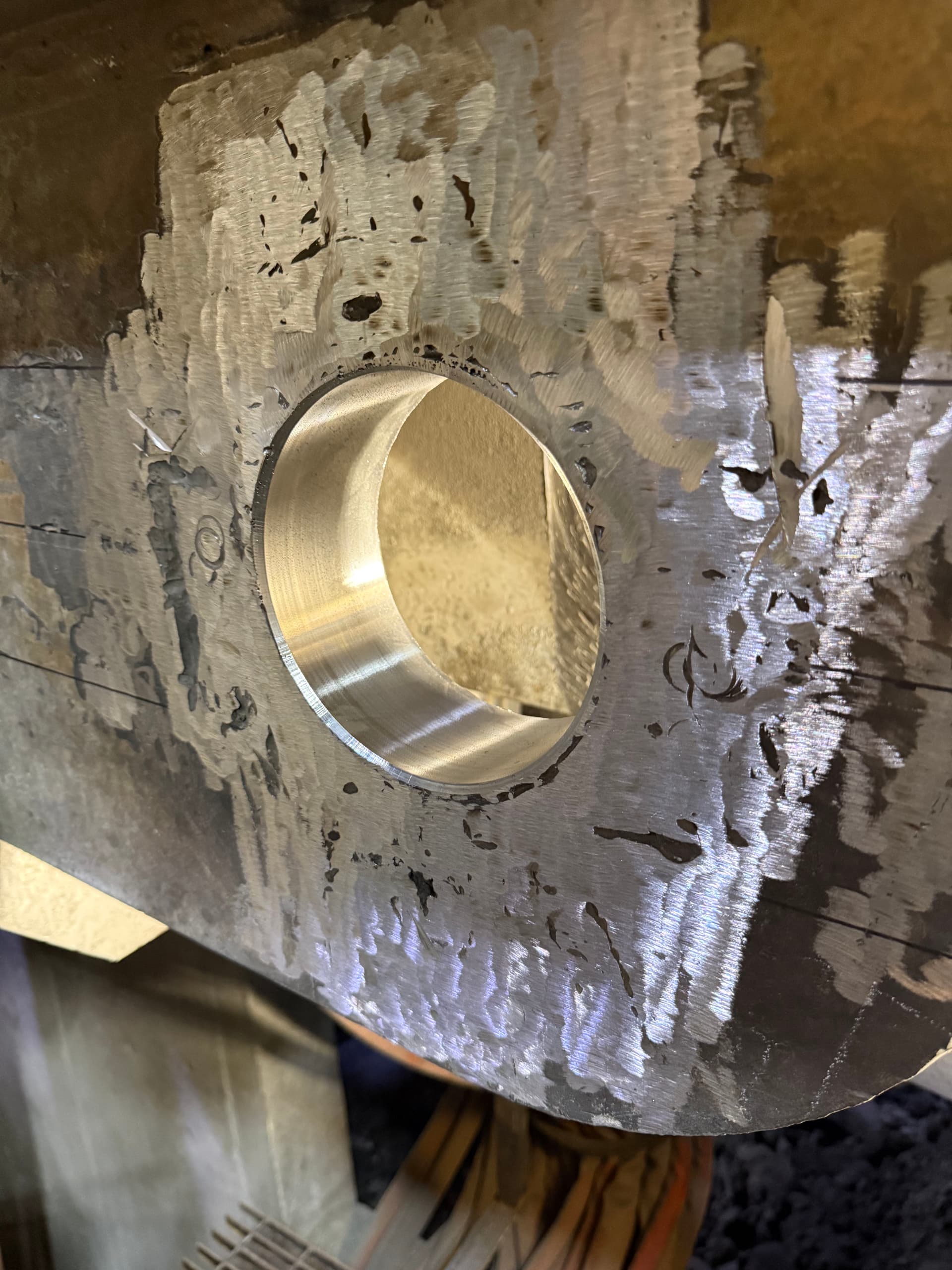 Gallery photos for Worn-Out Furnace Pivot Bores Rebuilt Back to Spec: Image #7