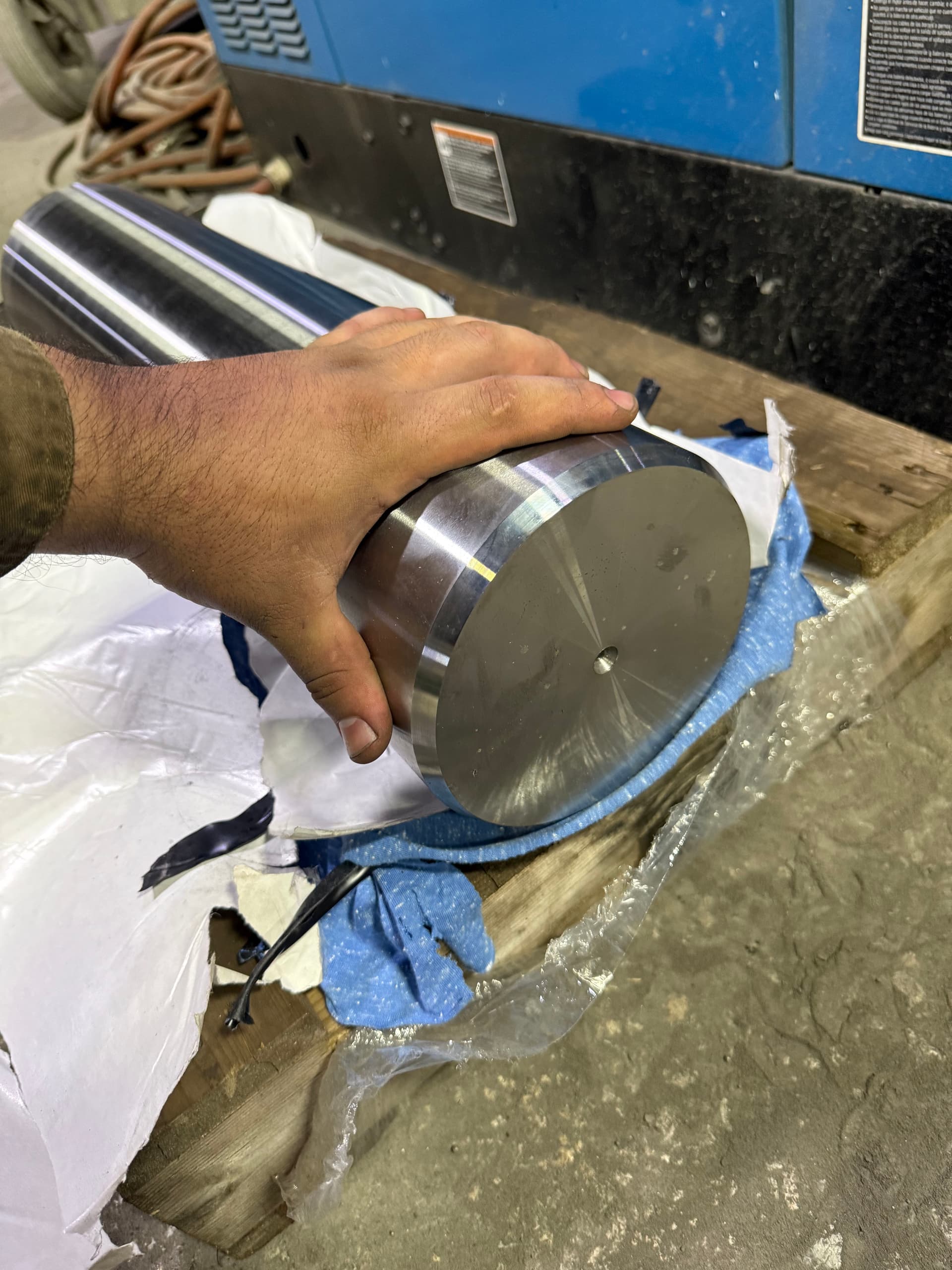 Gallery photos for Worn-Out Furnace Pivot Bores Rebuilt Back to Spec: Image #6