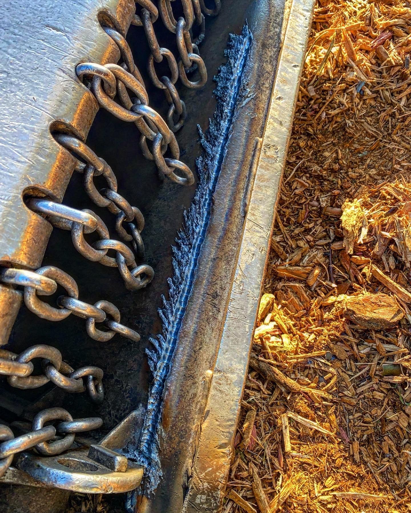 Gallery photos for Crack Repairs on a Mulching Head Done Right in the Field: Image #1